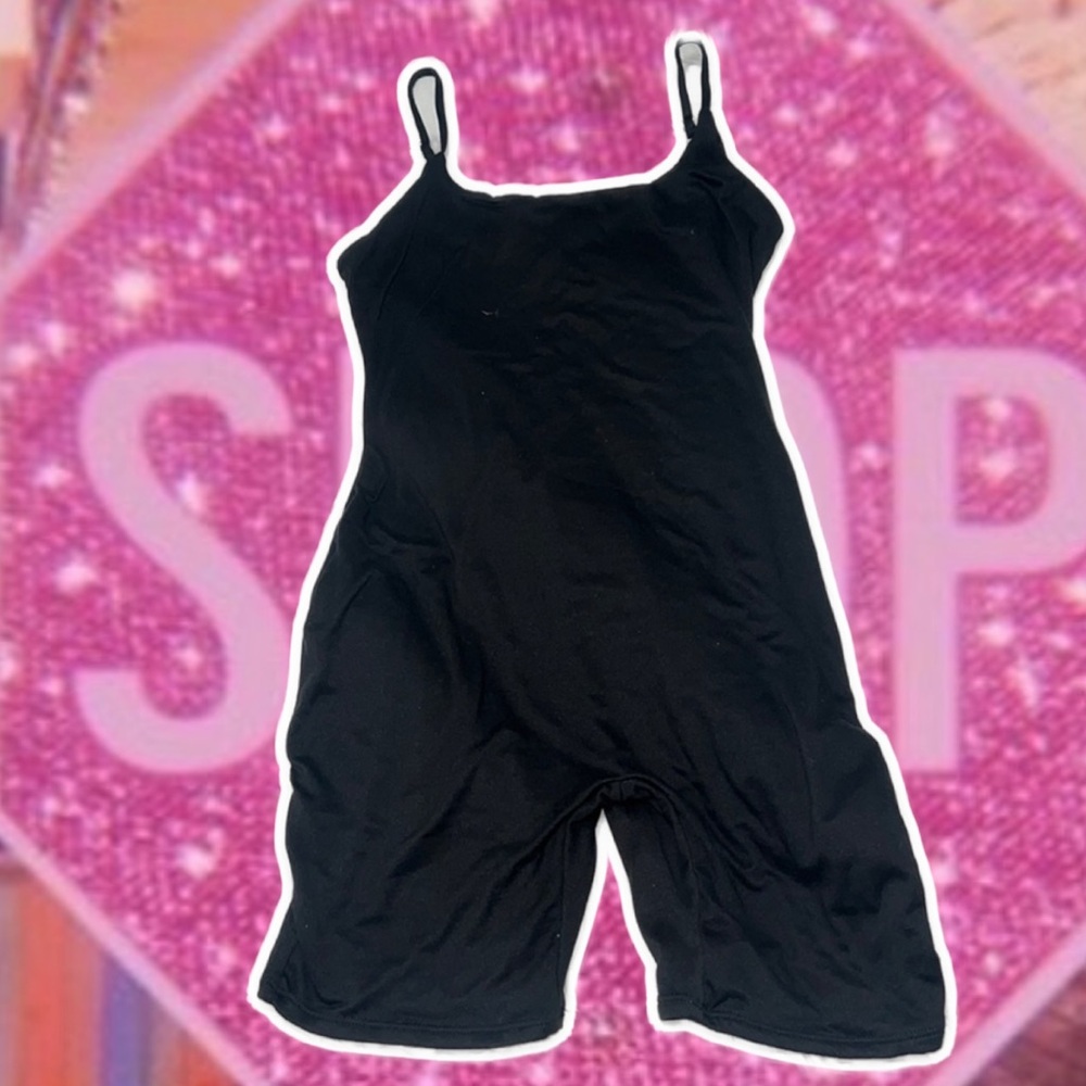 Black jumpsuit shorts
